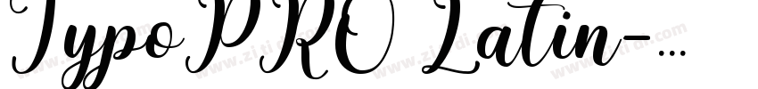 TypoPRO Latin字体转换